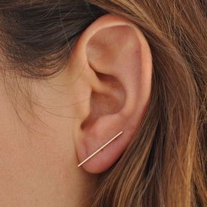 Double Post Stick Stud Rose Gold Kathleen Whitaker